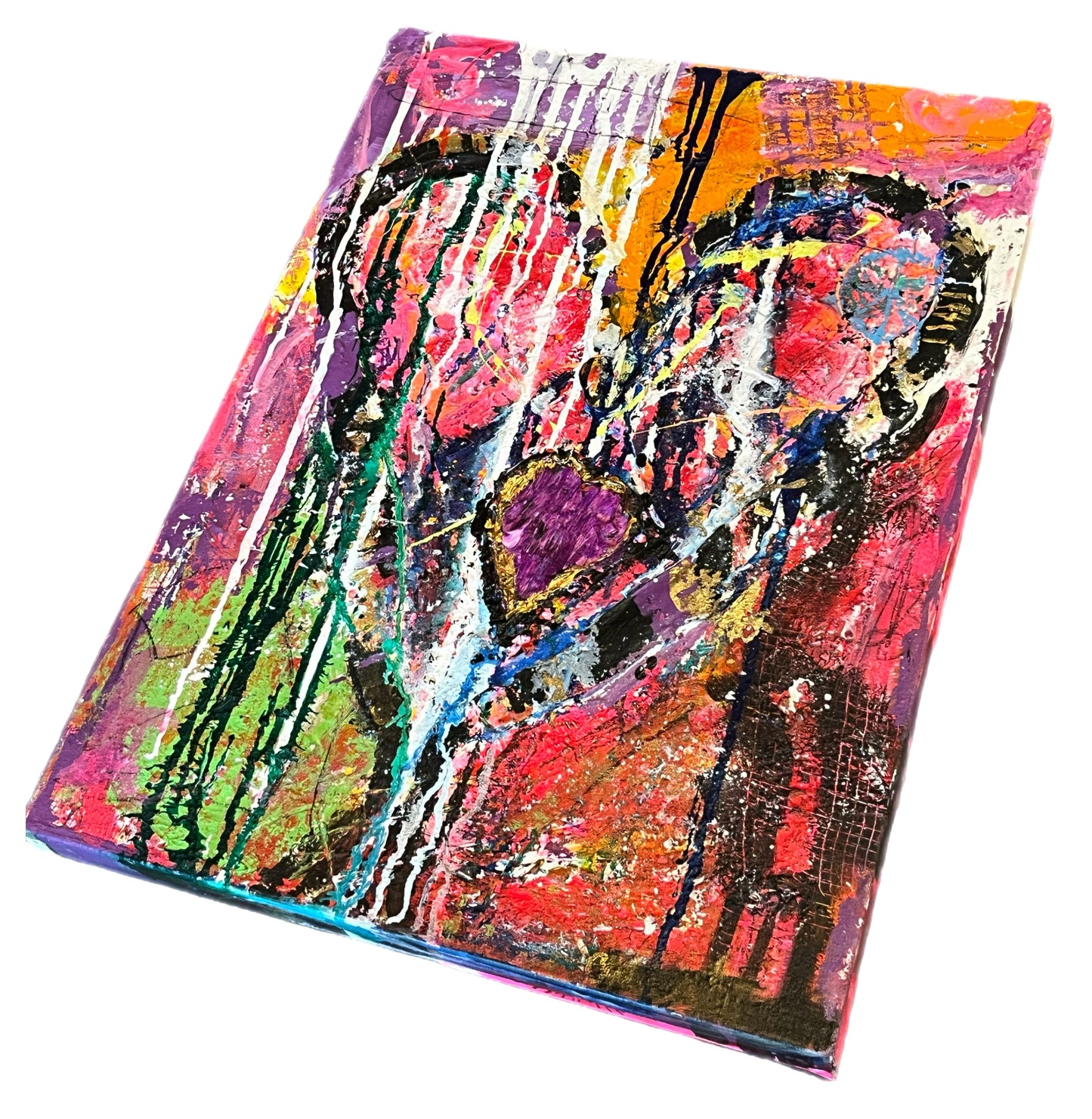 Acrylic Romance Painting On Canvas By Cindy Trestman 2