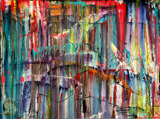 Gorgeous Colorful Textured Abstract Painting Wall Art Creation at Cindy's Art by Cindy Trestman