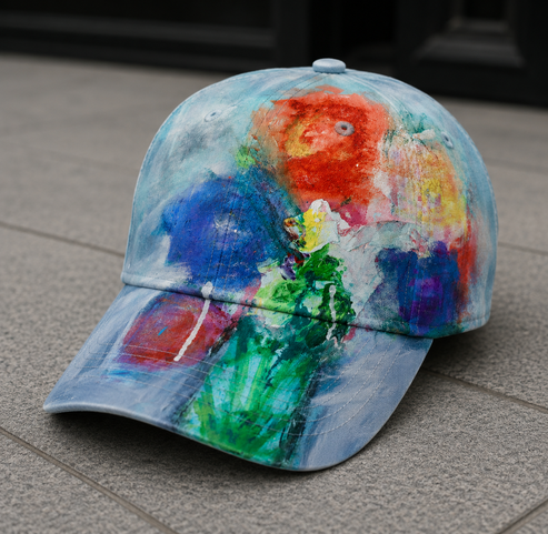 Abstract Landscape Dad Cap