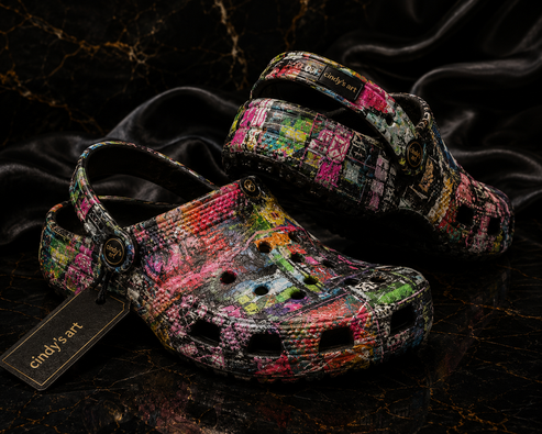 Abstract Art Print Crocs