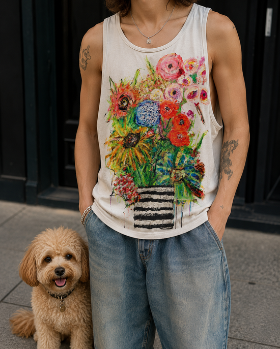 Floral Bouquet Relaxed Tank Top